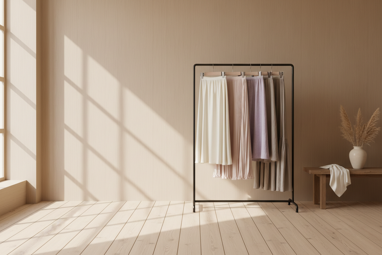 Background image for a skirt shop